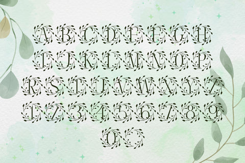 Meadowise Monogram Font Dm Letter Studio 