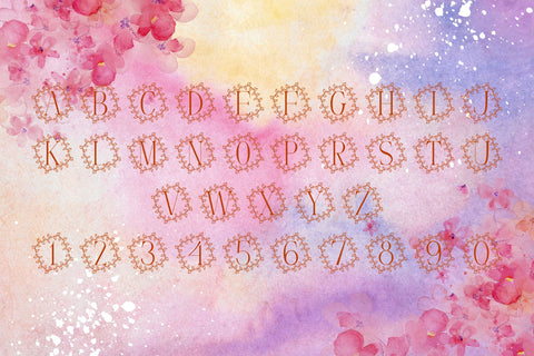 MeadowLine Monogram Font Dm Letter Studio 