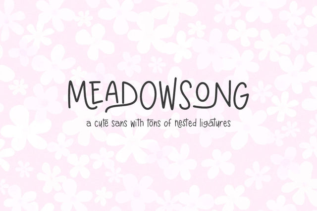 Meadowsong Sans Font Beck McCormick 