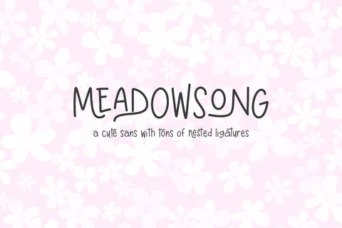 Meadowsong Sans Font Beck McCormick 