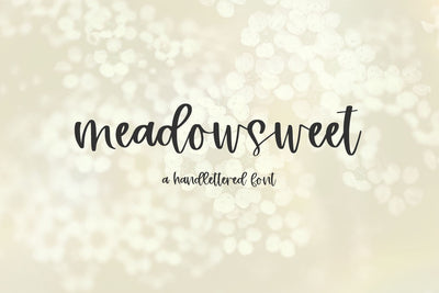 Meadowsweet Script Font Beck McCormick 