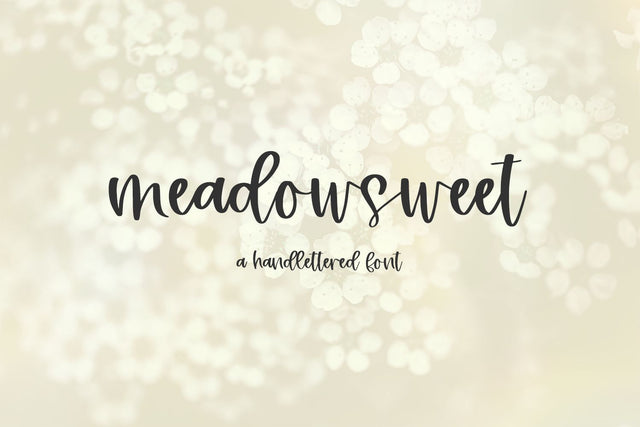 Meadowsweet Script Font Beck McCormick 
