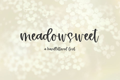 Meadowsweet Script Font Beck McCormick 