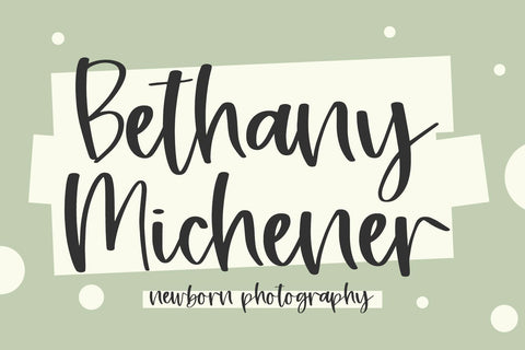 Meadowsweet Script Font Beck McCormick 