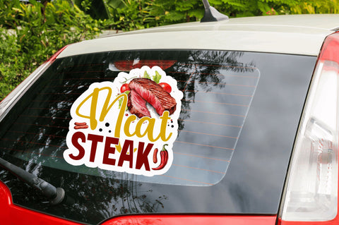 Meat steak Sticker Design Sublimation Regulrcrative 