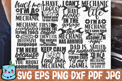 Mechanic Bundle SVG MintyMarshmallows 