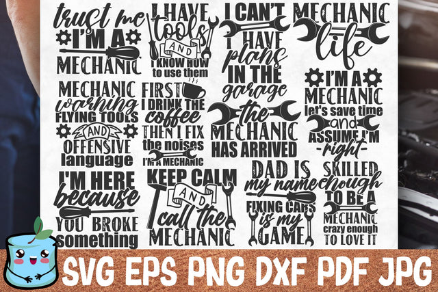 Mechanic Bundle SVG MintyMarshmallows 