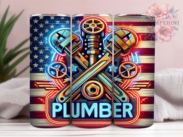 Mechanic Tool Plumber US Flag 20oz Tumbler Wrap PNG, American Flag Tumbler Png, Straight & Tapered Tumbler Wrap, Instant Digital Download Sublimation Li Zamperini 