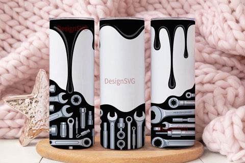 Mechanic Tools 20oz Tumbler Wrap Sublimation DesignSVG 