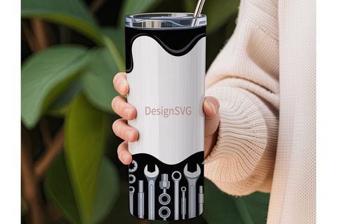 Mechanic Tools 20oz Tumbler Wrap Sublimation DesignSVG 