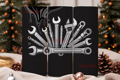 Mechanic Tools 20oz Tumbler Wrap Sublimation DesignSVG 