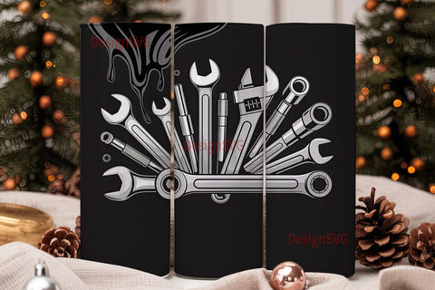 Mechanic Tools 20oz Tumbler Wrap Sublimation DesignSVG 