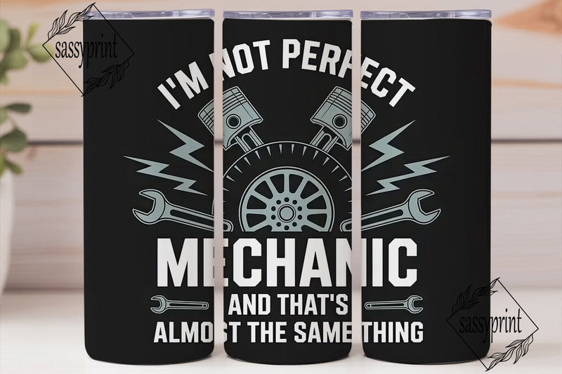 Mechanic Tumbler Wrap PNG Sublimation sassyprint 