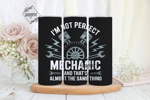 Mechanic Tumbler Wrap PNG Sublimation sassyprint 