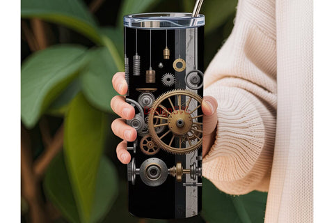 Mechanical Parts 20oz Tumbler Wrap Sublimation DesignSVG 