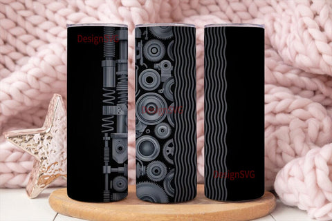 Mechanical Parts 20oz Tumbler Wrap Sublimation DesignSVG 