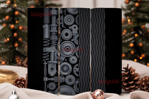 Mechanical Parts 20oz Tumbler Wrap Sublimation DesignSVG 