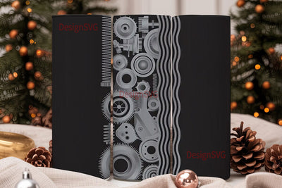 Mechanical Parts 20oz Tumbler Wrap Sublimation DesignSVG 