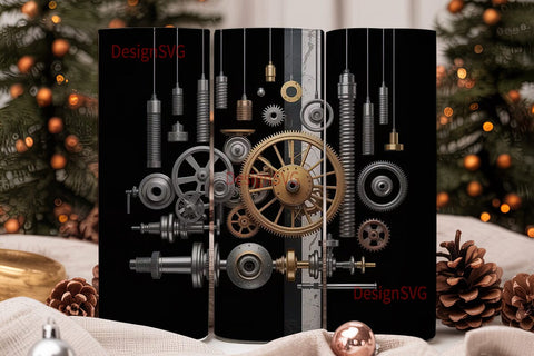 Mechanical Parts 20oz Tumbler Wrap Sublimation DesignSVG 