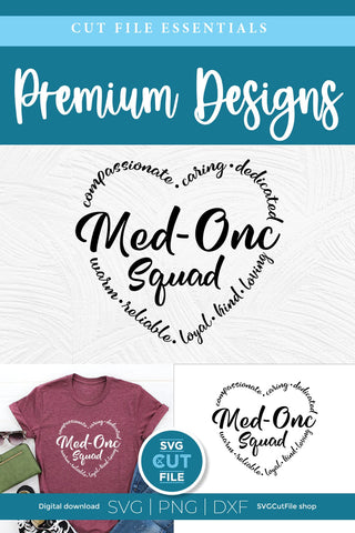 Med Onc svg for the whole med onc squad - men or women SVG SVG Cut File 