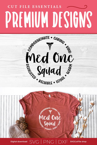 Med Onc svg for the whole med onc squad - men or women SVG SVG Cut File 