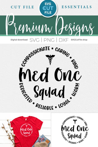 Med Onc svg for the whole med onc squad - men or women SVG SVG Cut File 
