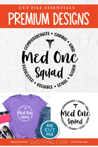 Med Onc svg for the whole med onc squad - men or women SVG SVG Cut File 