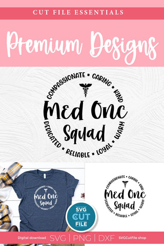 Med Onc svg for the whole med onc squad - men or women SVG SVG Cut File 