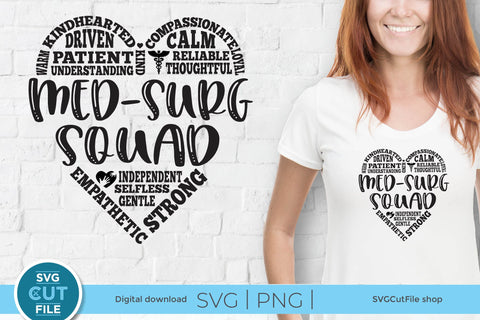 Med Surg svg for the whole med surg squad, Crew or Team SVG SVG Cut File 