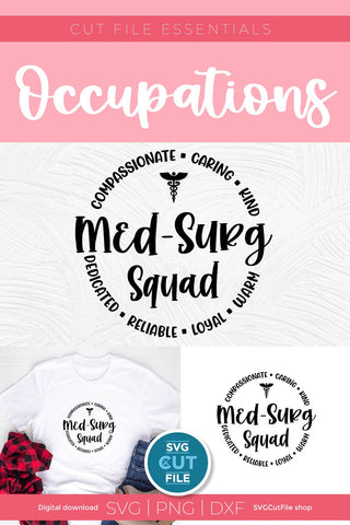 Med Surg svg for the whole med surg squad - men or women SVG SVG Cut File 