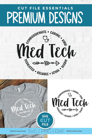 Med Tech svg - a medical tech svg design SVG SVG Cut File 