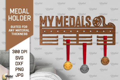 Medal Display Laser Cut. Medal Holder SVG SVG Evgenyia Guschina 