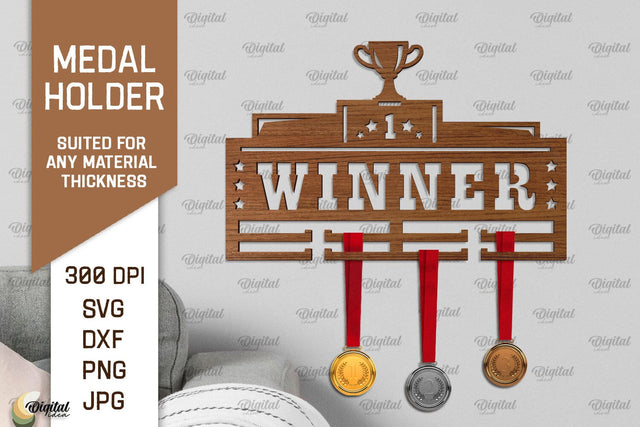 Medal Display Laser Cut. Medal Holder SVG SVG Evgenyia Guschina 