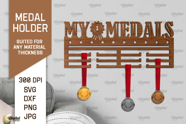 Medal Display Laser Cut. Medal Holder SVG SVG Evgenyia Guschina 