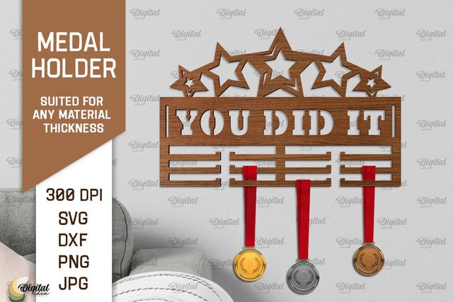 Medal Display Laser Cut. Medal Holder SVG SVG Evgenyia Guschina 