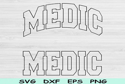 Medic Svg Dxf Cut File, Medic Png, Paramedic Svg Files For Cricut, Emt Svg, First Responder Svg, Medic Shirt Svg Sublimation Digital Designs SVG TiffsCraftyCreations 