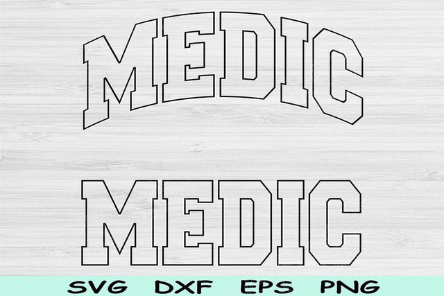 Medic Svg Dxf Cut File, Medic Png, Paramedic Svg Files For Cricut, Emt Svg, First Responder Svg, Medic Shirt Svg Sublimation Digital Designs SVG TiffsCraftyCreations 
