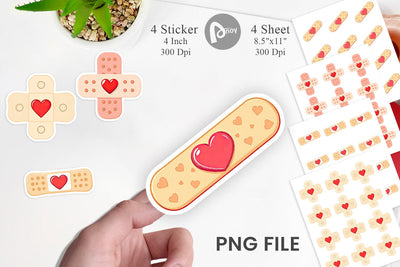 Medical Bandage Sticker Sublimation artnoy 