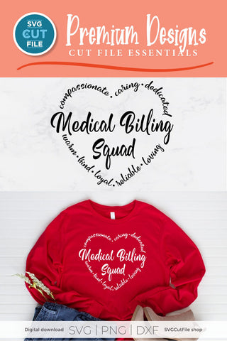 Medical Billing squad svg, billing clerk svg SVG SVG Cut File 