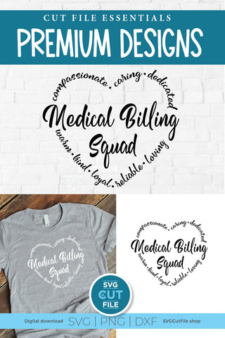 Medical Billing squad svg, billing clerk svg SVG SVG Cut File 