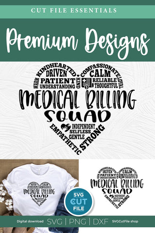 Medical Billing squad svg, billing clerk svg SVG SVG Cut File 