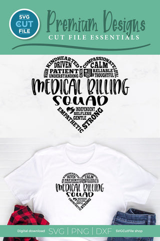 Medical Billing squad svg, billing clerk svg SVG SVG Cut File 