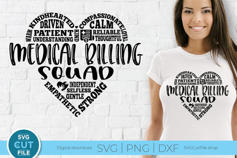 Medical Billing squad svg, billing clerk svg SVG SVG Cut File 