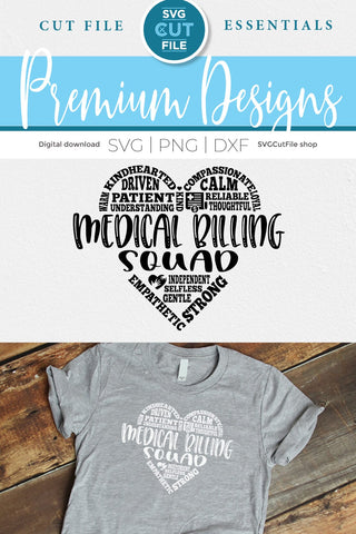 Medical Billing squad svg, billing clerk svg SVG SVG Cut File 