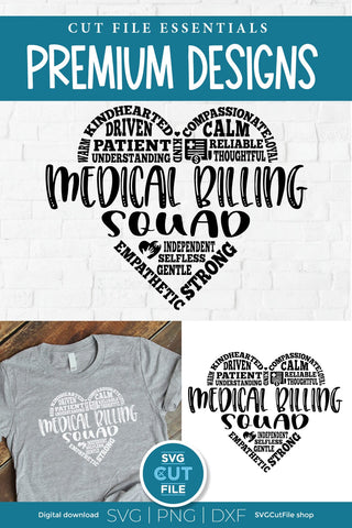 Medical Billing squad svg, billing clerk svg SVG SVG Cut File 
