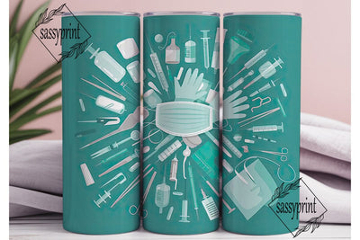 Medical Instruments 20oz Tumbler Wrap Sublimation sassyprint 