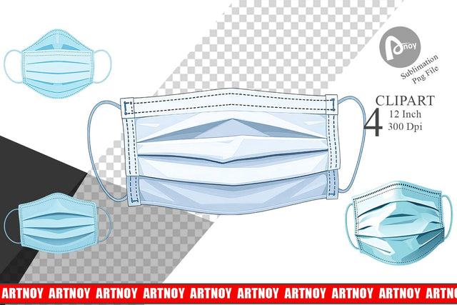 Medical Mask Clipart Sublimation artnoy 