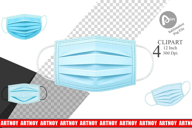 Medical Mask Clipart Sublimation artnoy 
