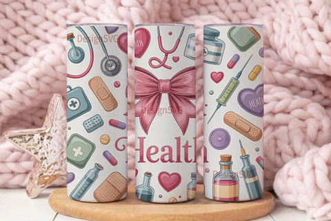 Medical Romance 20oz Tumbler Wrap Sublimation DesignSVG 