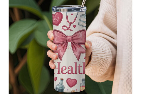 Medical Romance 20oz Tumbler Wrap Sublimation DesignSVG 